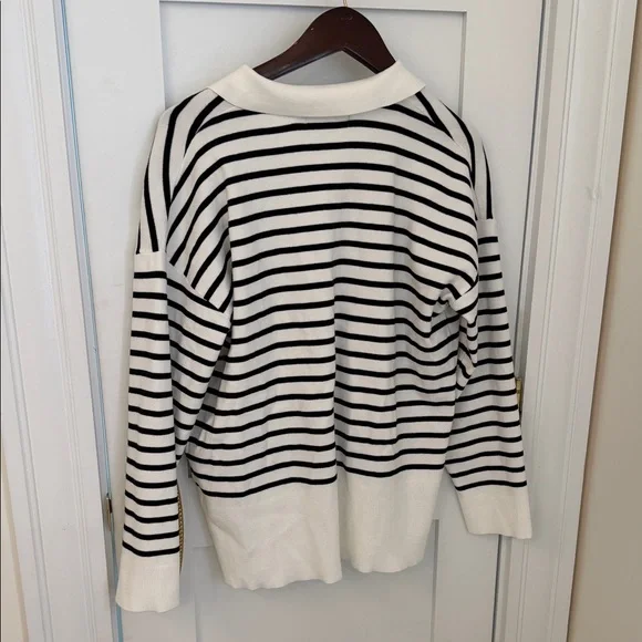 Amazon Black and White Striped Jumpsuit - Picture 13 of 13